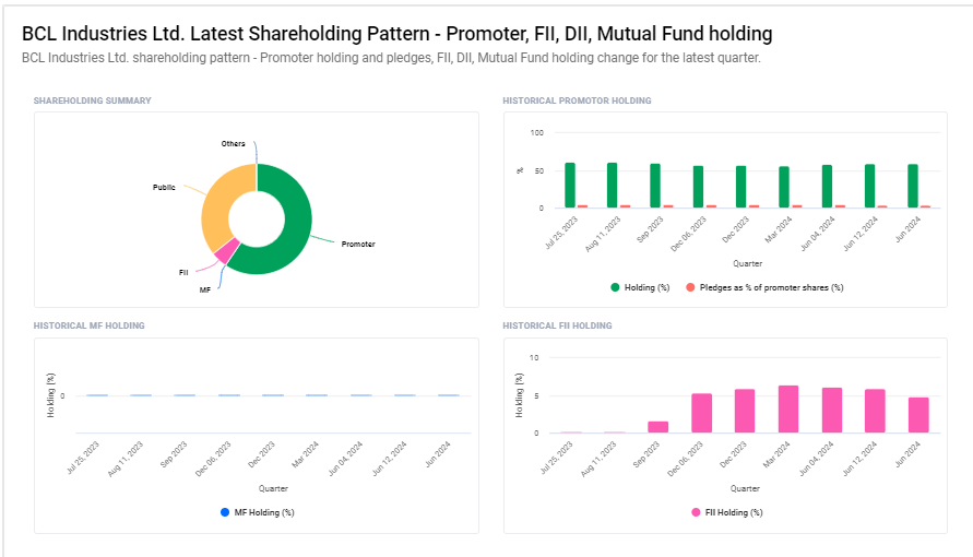 BCL Industries Ltd Shareholding Pattern