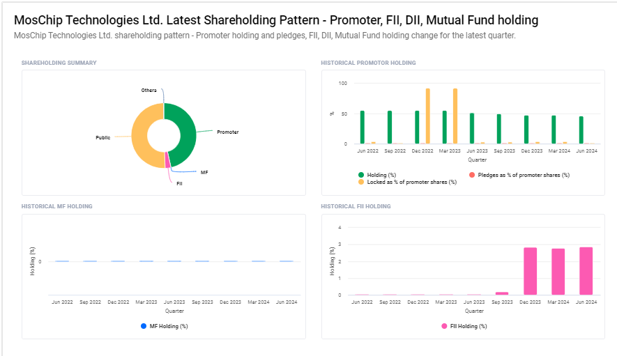 MosChip Technologies Ltd Shareholding Pattern