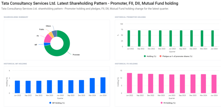 Tata Consultancy Services Ltd Shareholding Pattern